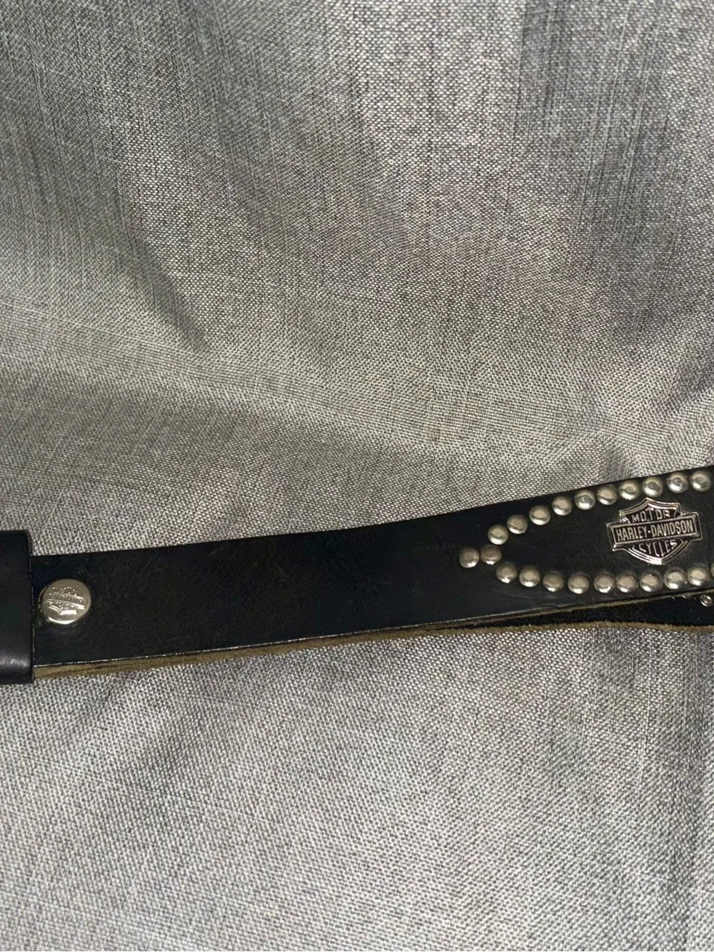Harley-Davidson Black and silver belt and buckle